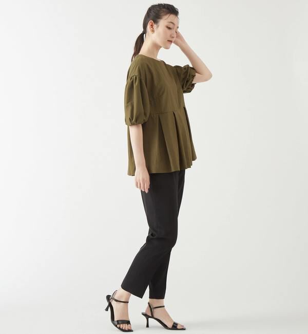 TIARA「ドロップショルダーペプラムブラウス」|シャツ・ブラウス|