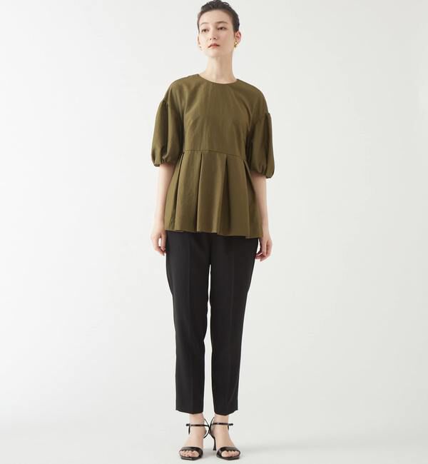 TIARA「ドロップショルダーペプラムブラウス」|シャツ・ブラウス|