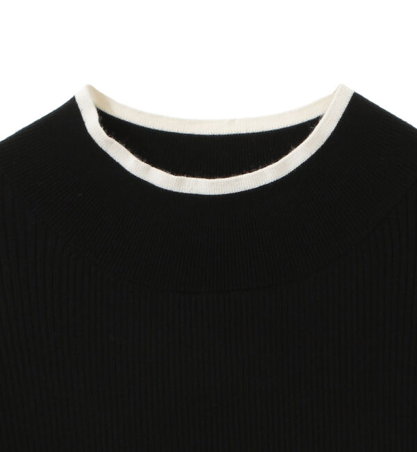 TIARA「バイカラー袖フリルニット」|ニット・セーター|