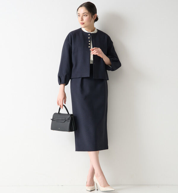 TIARA「セミタイトタックスカート（セットアップ可）」|スカート|