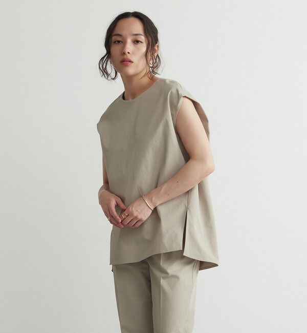 Liesse「タックブラウス（セットアップ対応可）」|シャツ・ブラウス|サンド