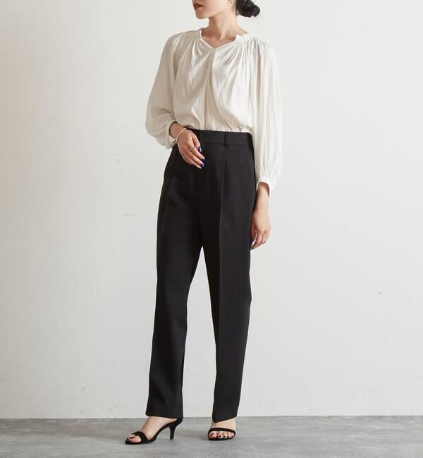 Liesse「ギャザーネックブラウス」|シャツ・ブラウス|