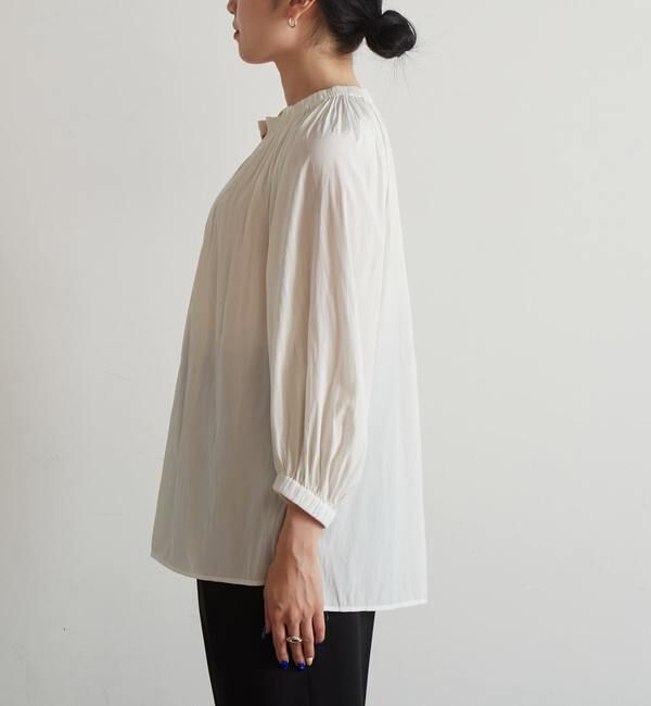 Liesse「ギャザーネックブラウス」|シャツ・ブラウス|