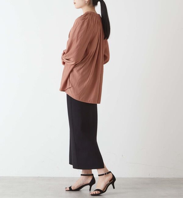 Liesse「ギャザーネックブラウス」|シャツ・ブラウス|