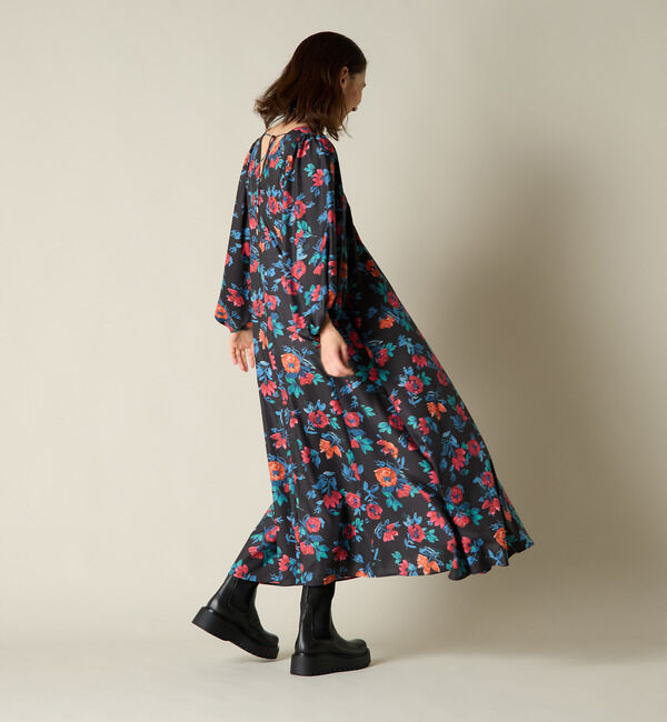 Liesse「フラワープリントロングワンピース」|ワンピース|