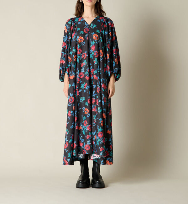 Liesse「フラワープリントロングワンピース」|ワンピース|