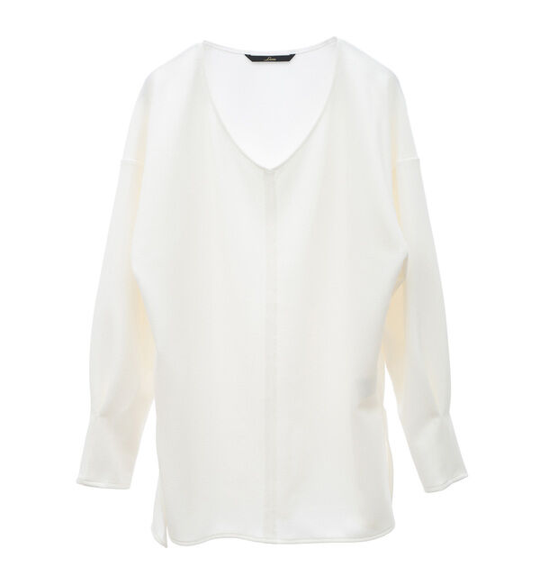 Liesse「ジョーゼットジャージトップス」|Tシャツ・カットソー|ホワイト