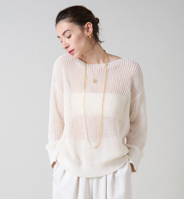 Liesse「ボートネックギマニット」|ニット・セーター|