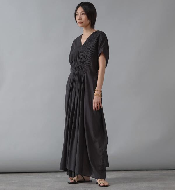 Liesse「【インド生産】ピンタックワンピース」|ワンピース|