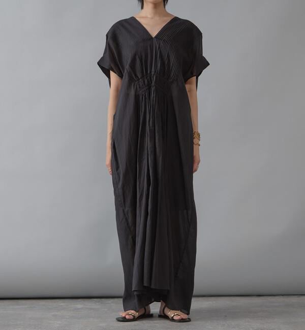 Liesse「【インド生産】ピンタックワンピース」|ワンピース|