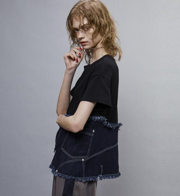 Soffitto「【AULA AILA別注】DENIM COMBINATION T-SHIRT」|Tシャツ・カットソー|