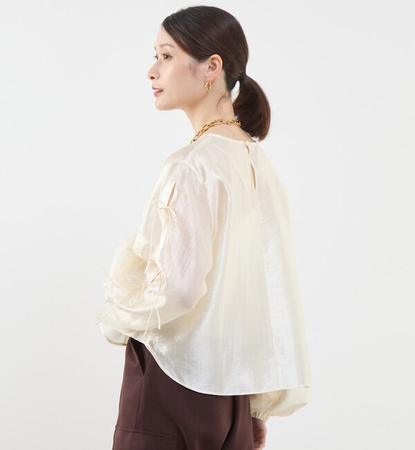 Soffitto「リボン付きブラウス」|シャツ・ブラウス|