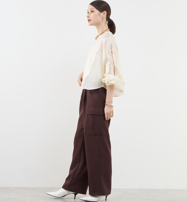 Soffitto「リボン付きブラウス」|シャツ・ブラウス|