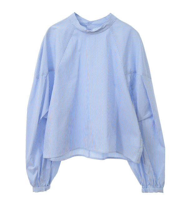 Soffitto「袖ボリュームブラウス」|シャツ・ブラウス|ストライプ