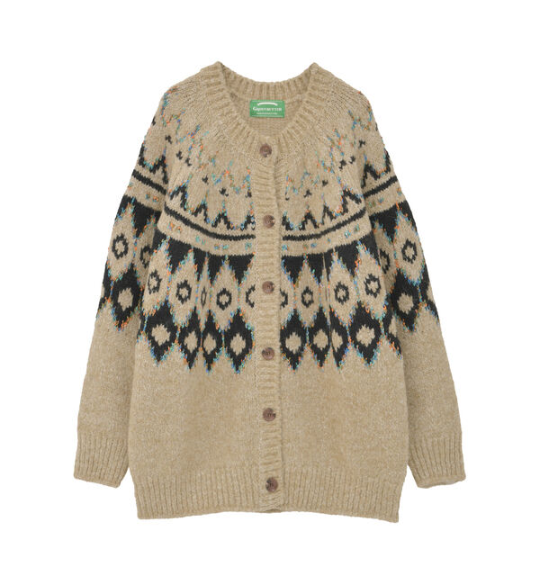 SOFFITTO「【GREEN BUTTER/グリーンバター】Alpaca Nordic Cardigan」|カーディガン|