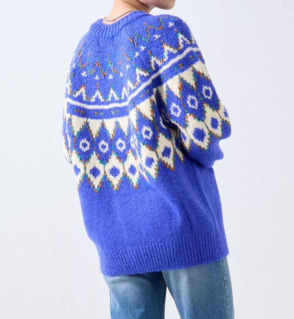 SOFFITTO「【GREEN BUTTER/グリーンバター】Alpaca Nordic Cardigan」|カーディガン|