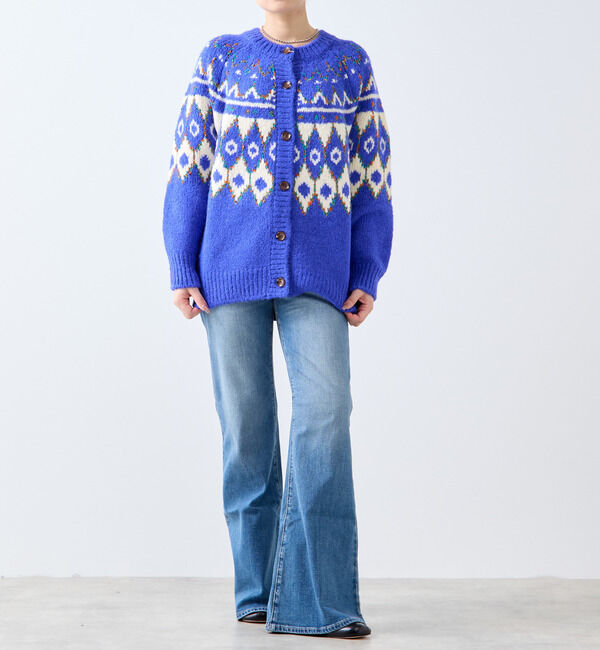 SOFFITTO「【GREEN BUTTER/グリーンバター】Alpaca Nordic Cardigan」|カーディガン|