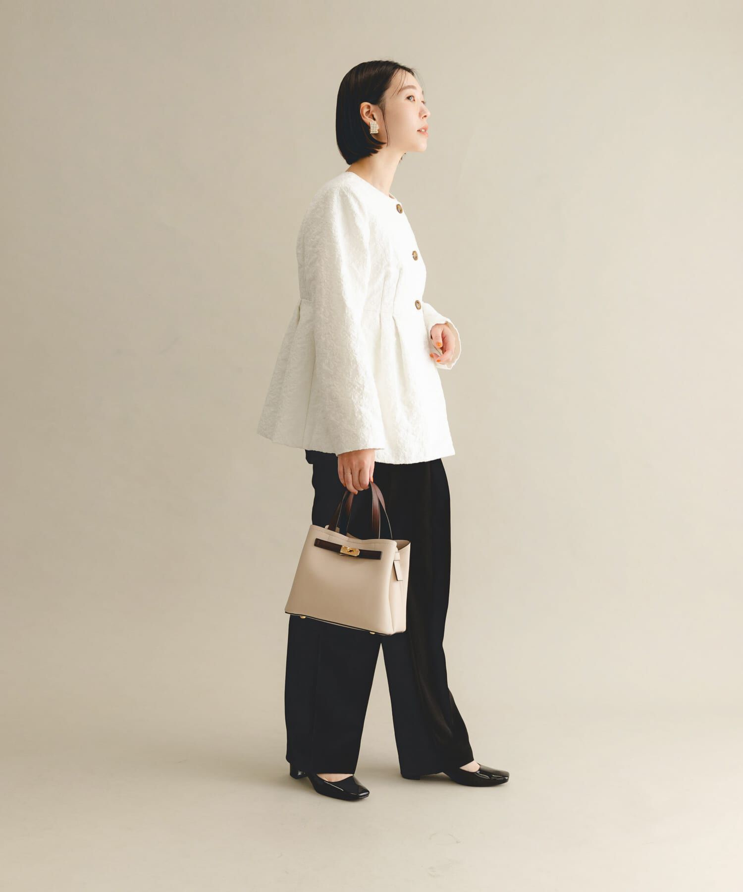 RODE SKO「バイカラーベルトハンドバッグ」|ハンドバッグ|