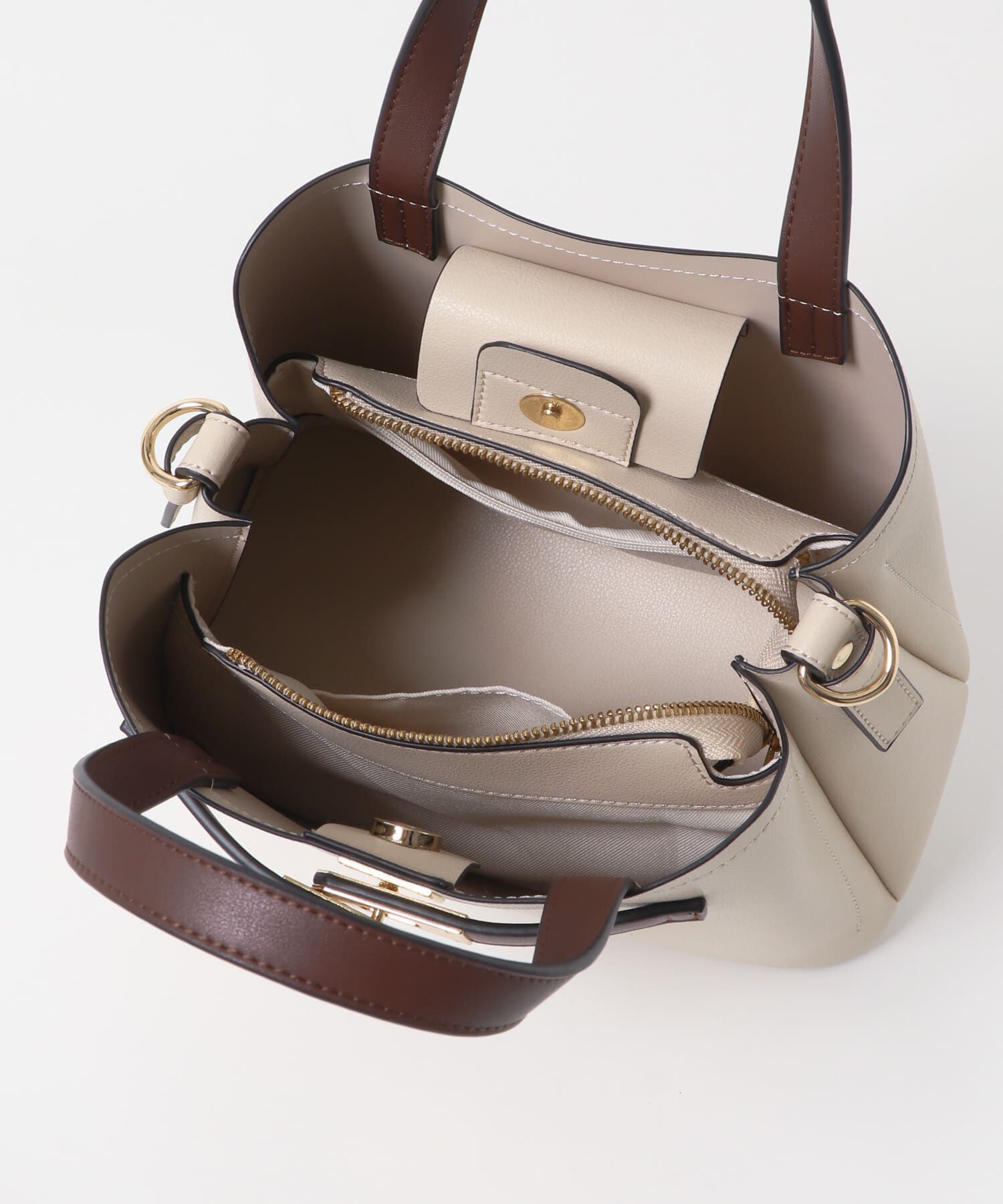 RODE SKO「バイカラーベルトハンドバッグ」|ハンドバッグ|