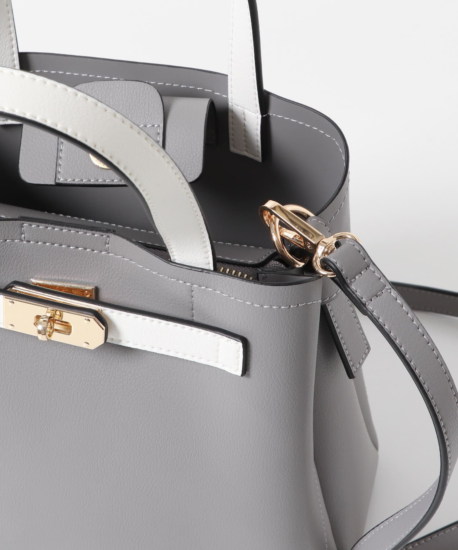 RODE SKO「バイカラーベルトハンドバッグ」|ハンドバッグ|