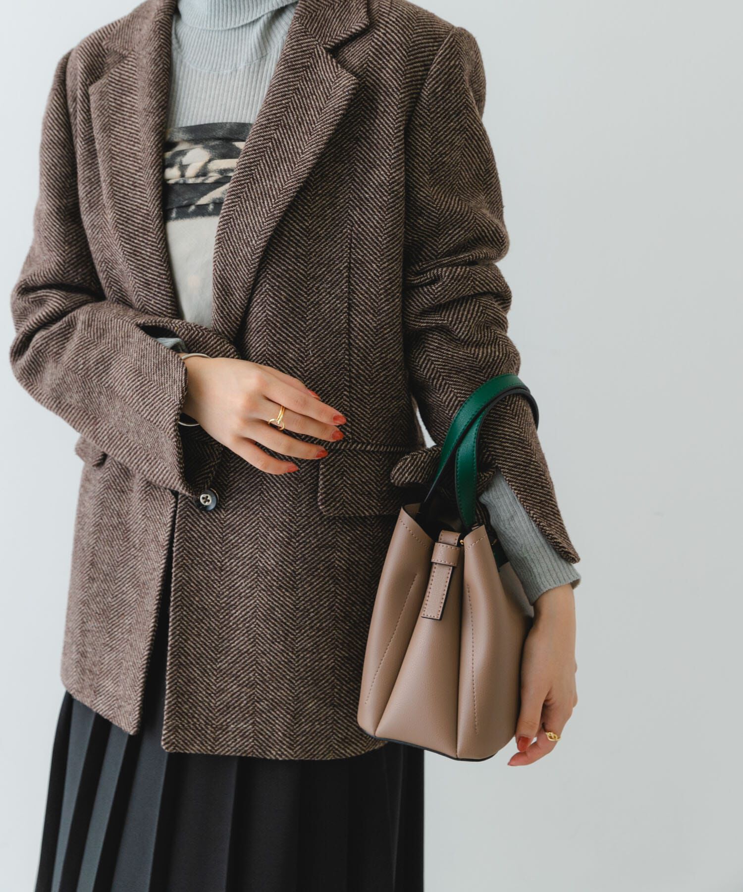 RODE SKO「バイカラーベルトハンドバッグ」|ハンドバッグ|