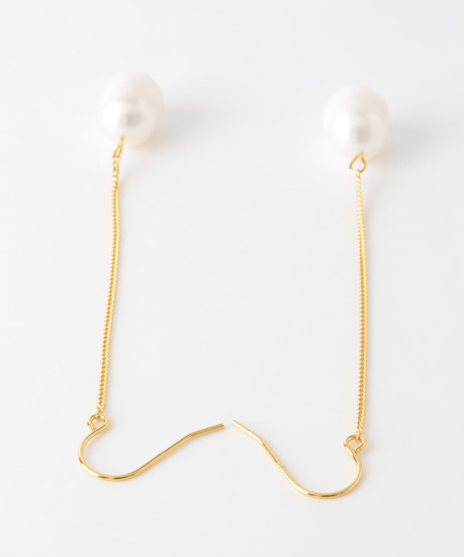 SMELLY「SMELLY so&rsquo;　pearl chain pierce gld」|ピアス|