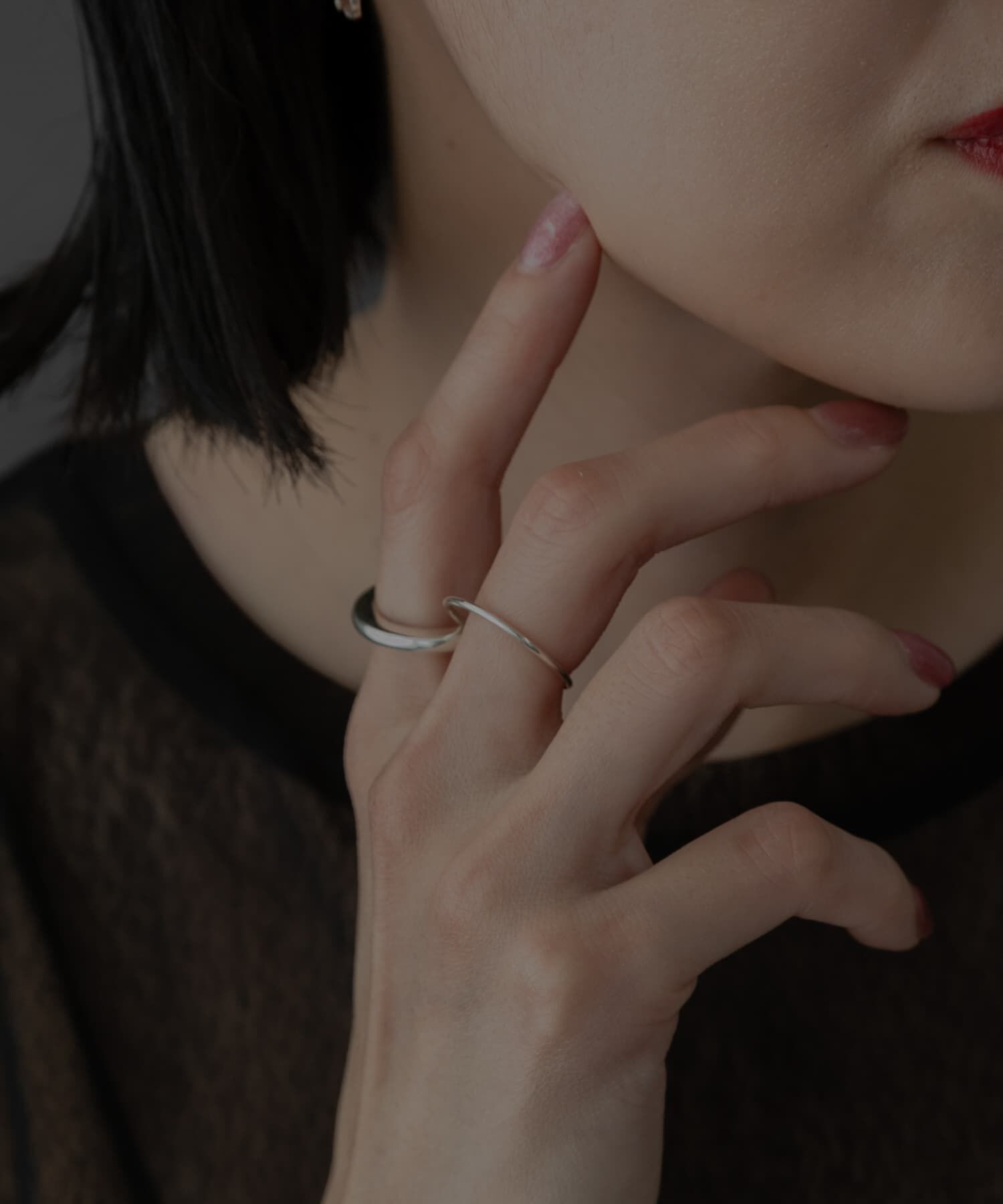 SMELLY「SMELLY so&rsquo;　double circle ring」|リング|