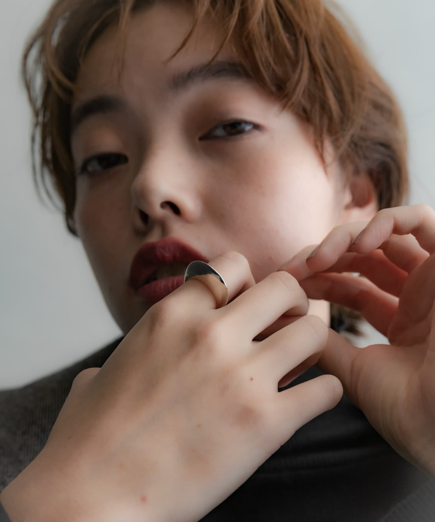 SMELLY「SMELLY so&rsquo;　flat oval ring」|リング|