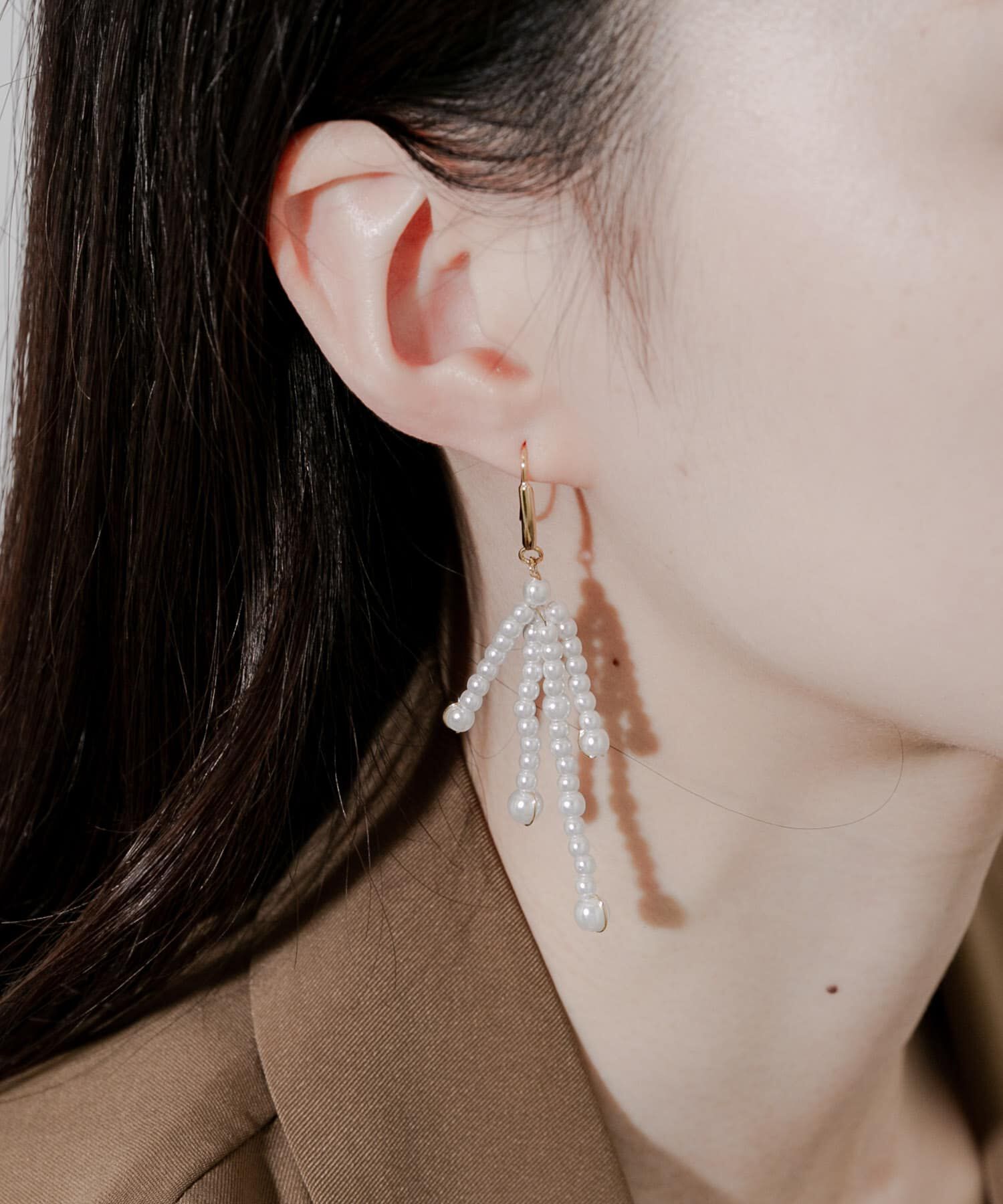 SMELLY「パールメタルスウェイピアス」|ピアス|