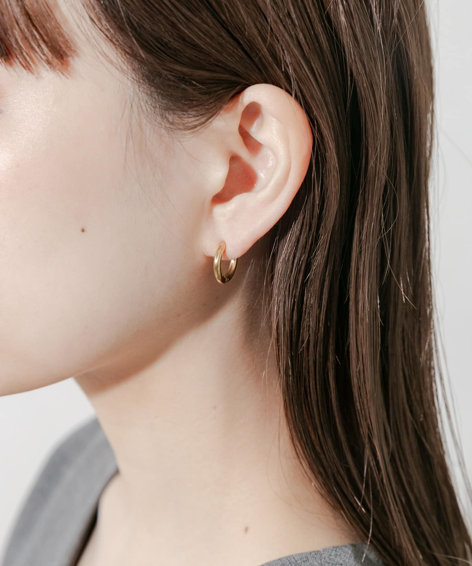 SMELLY「ステンレスフープイヤリング」|イヤリング|ゴールド