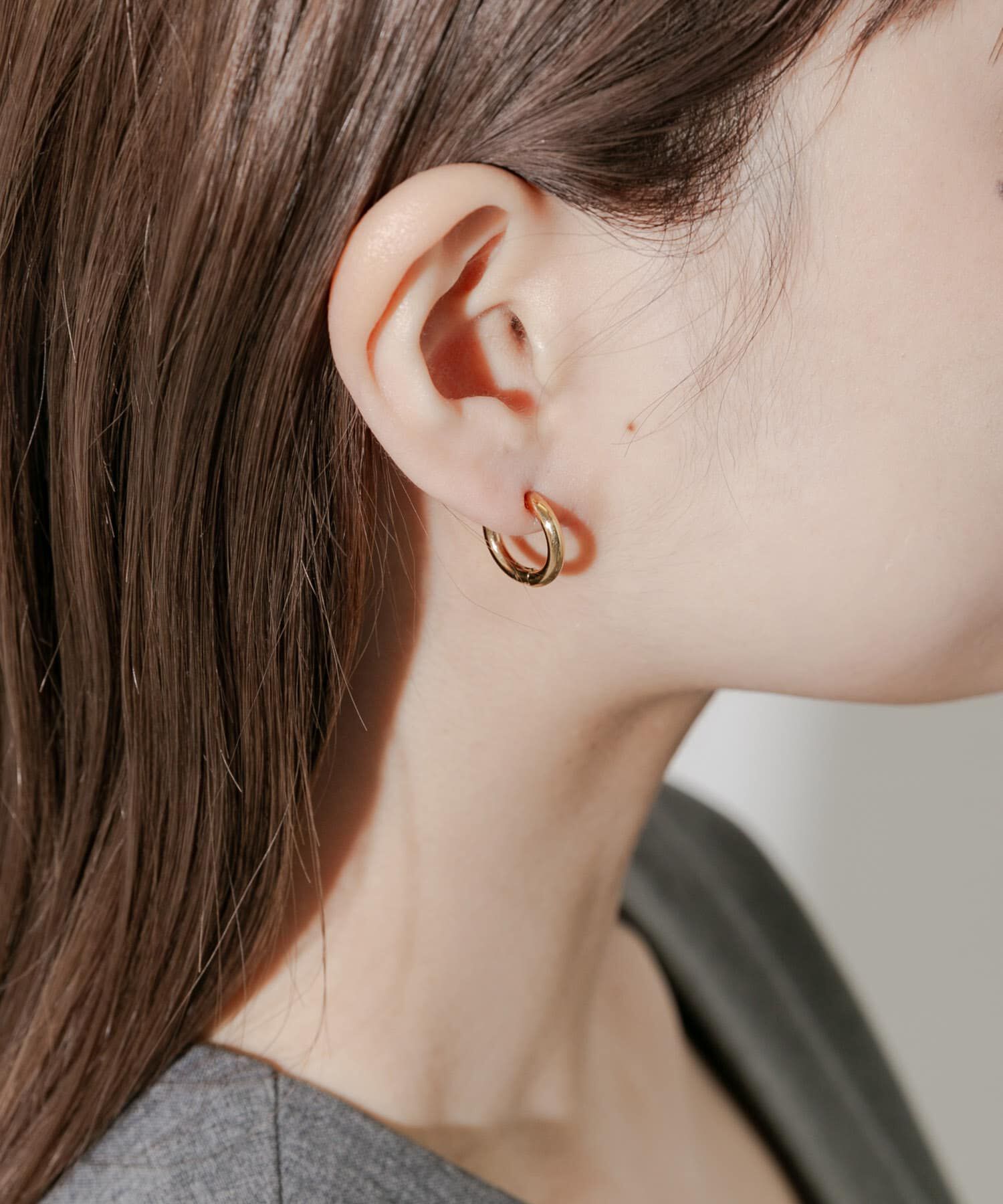 SMELLY「ステンレスフープイヤリング」|イヤリング|