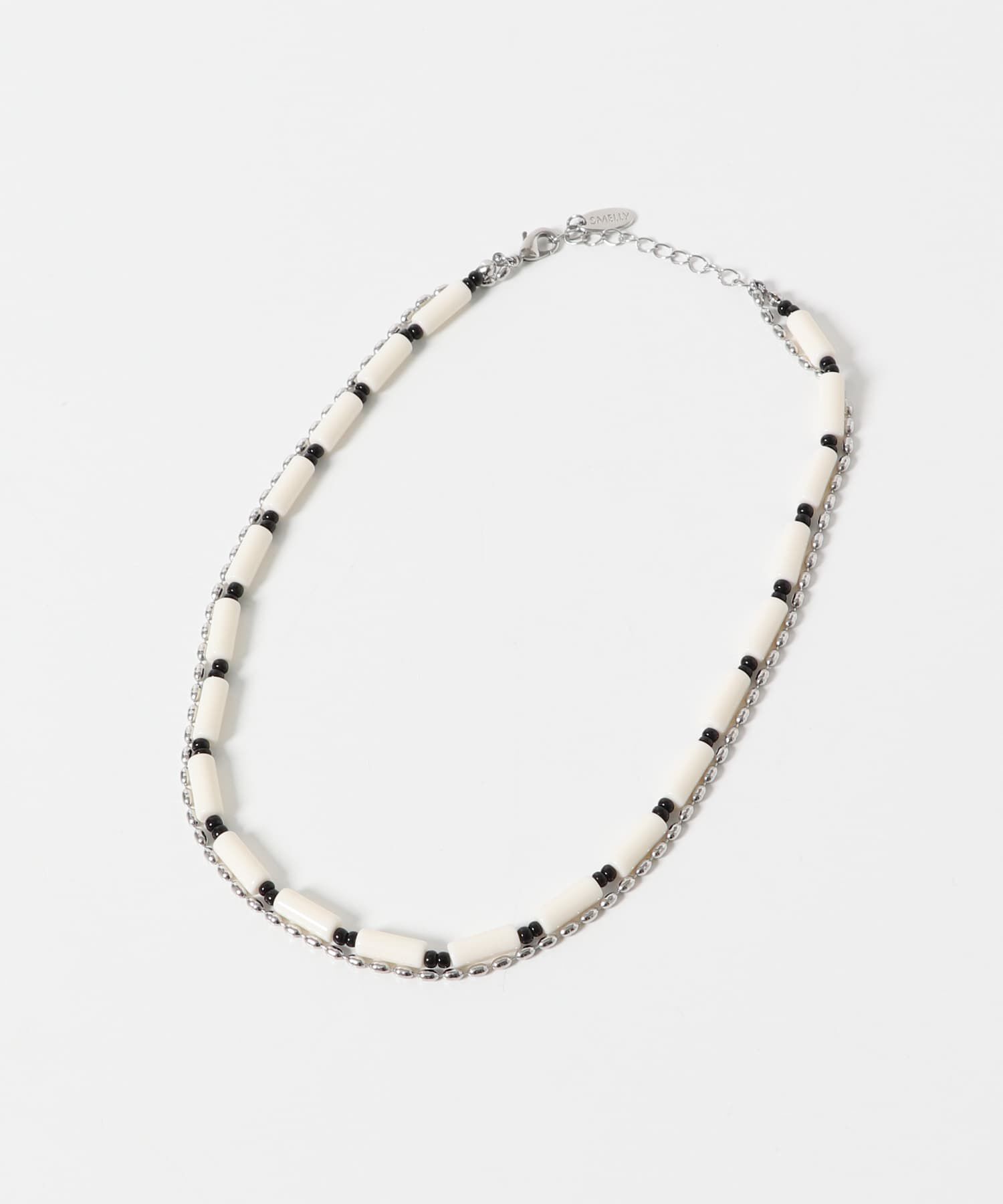 SMELLY「ビーズメタルボールレイヤードネックレス」|ネックレス|