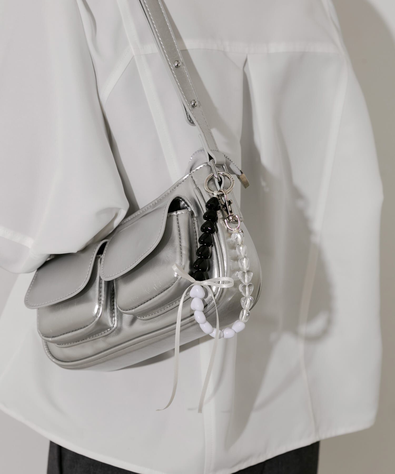 SMELLY「カラフルミニハートリボンキーチェーン」|モバイルケース|