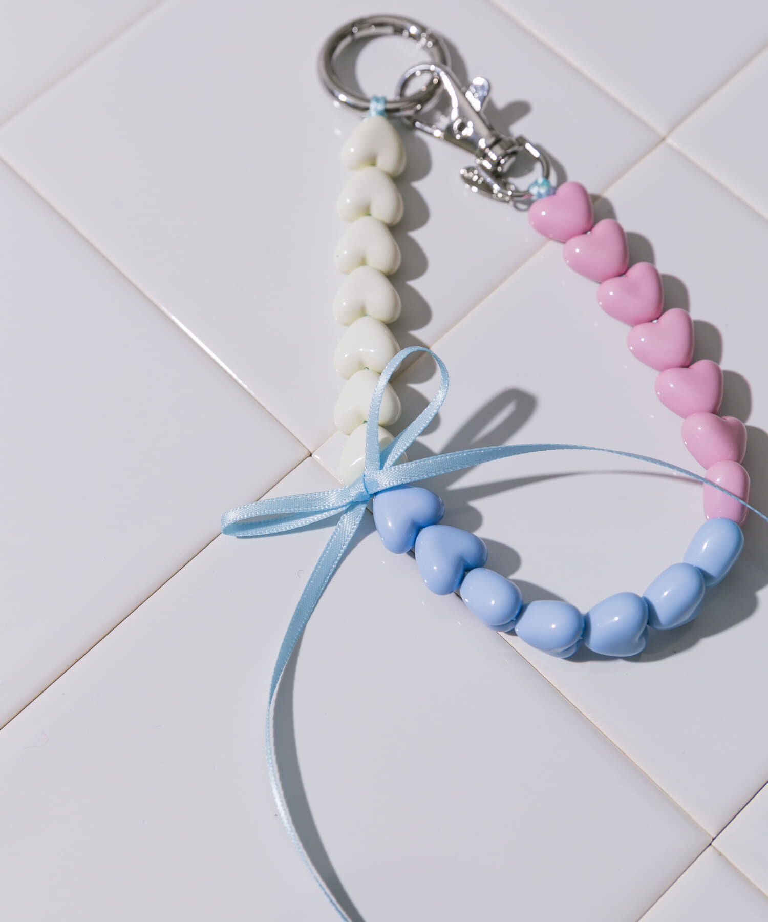 SMELLY「カラフルミニハートリボンキーチェーン」|モバイルケース|