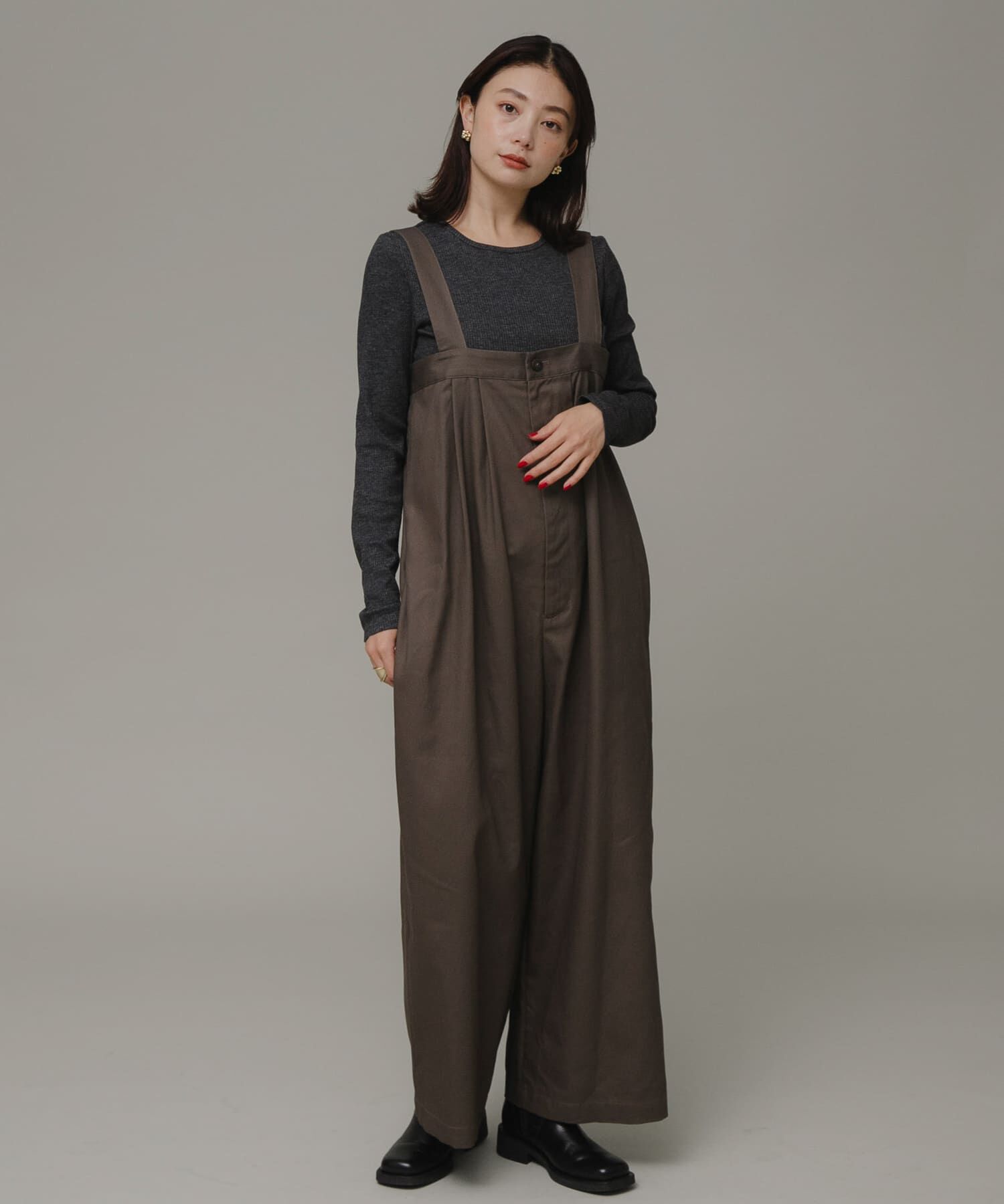 Sonny Label 「ハイウエストタックサロペット」|スカート|