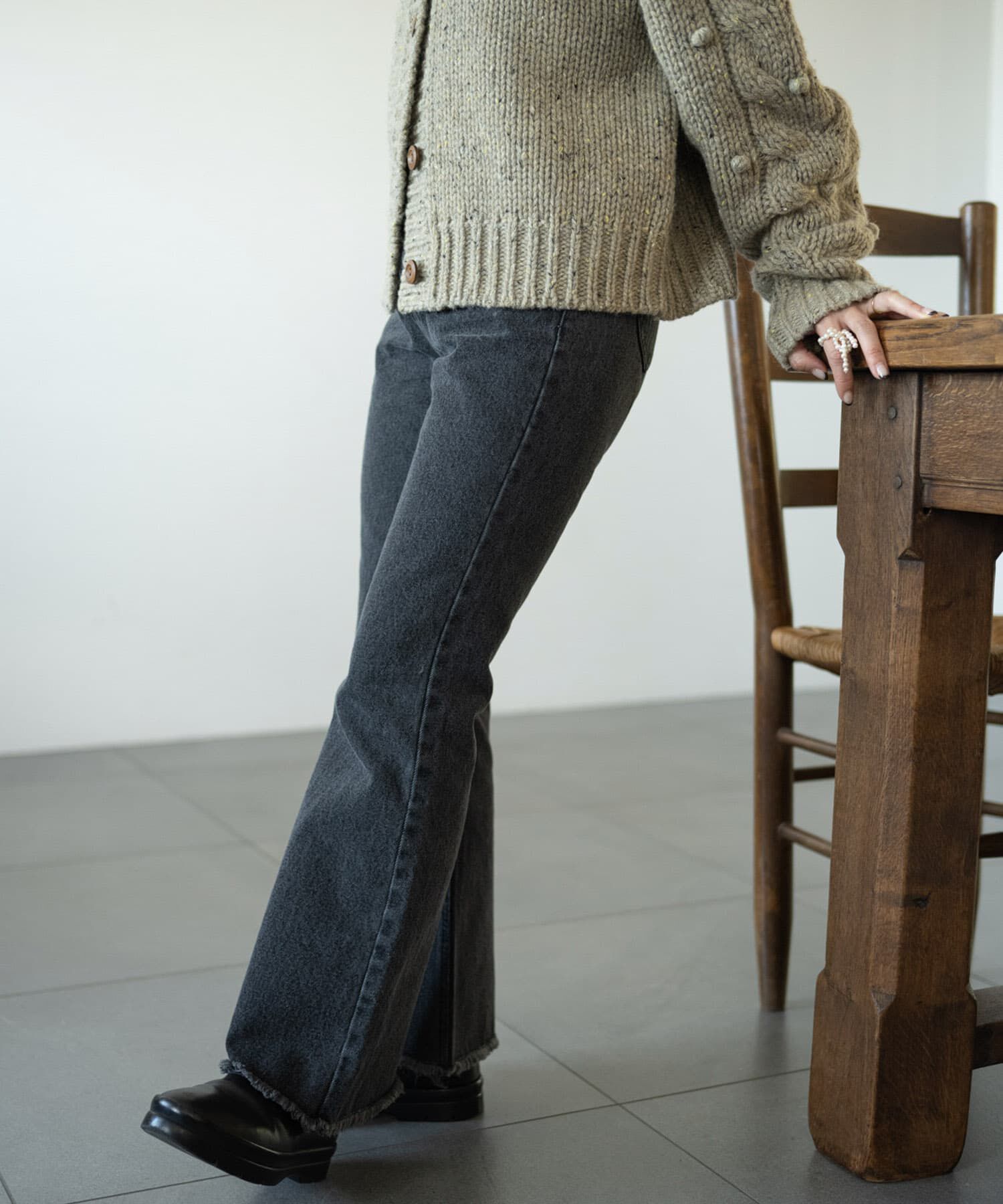 Sonny Label 「『WEB/一部店舗限定』NaokoTakayamaデニムパンツ」|デニム|ブラック