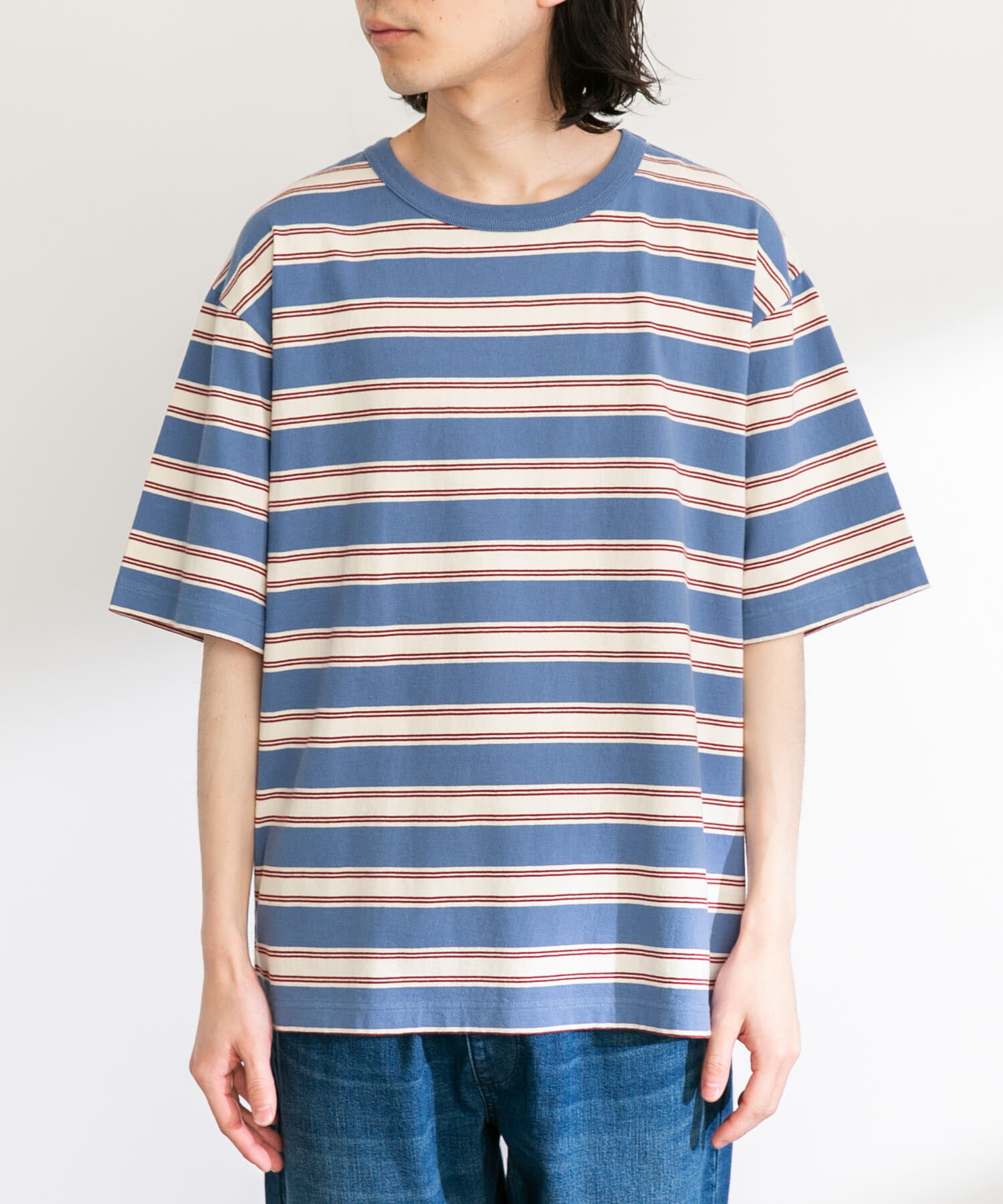 Sonny Label 「レトロボーダーハーフスリーブTEE」|Tシャツ・カットソー|