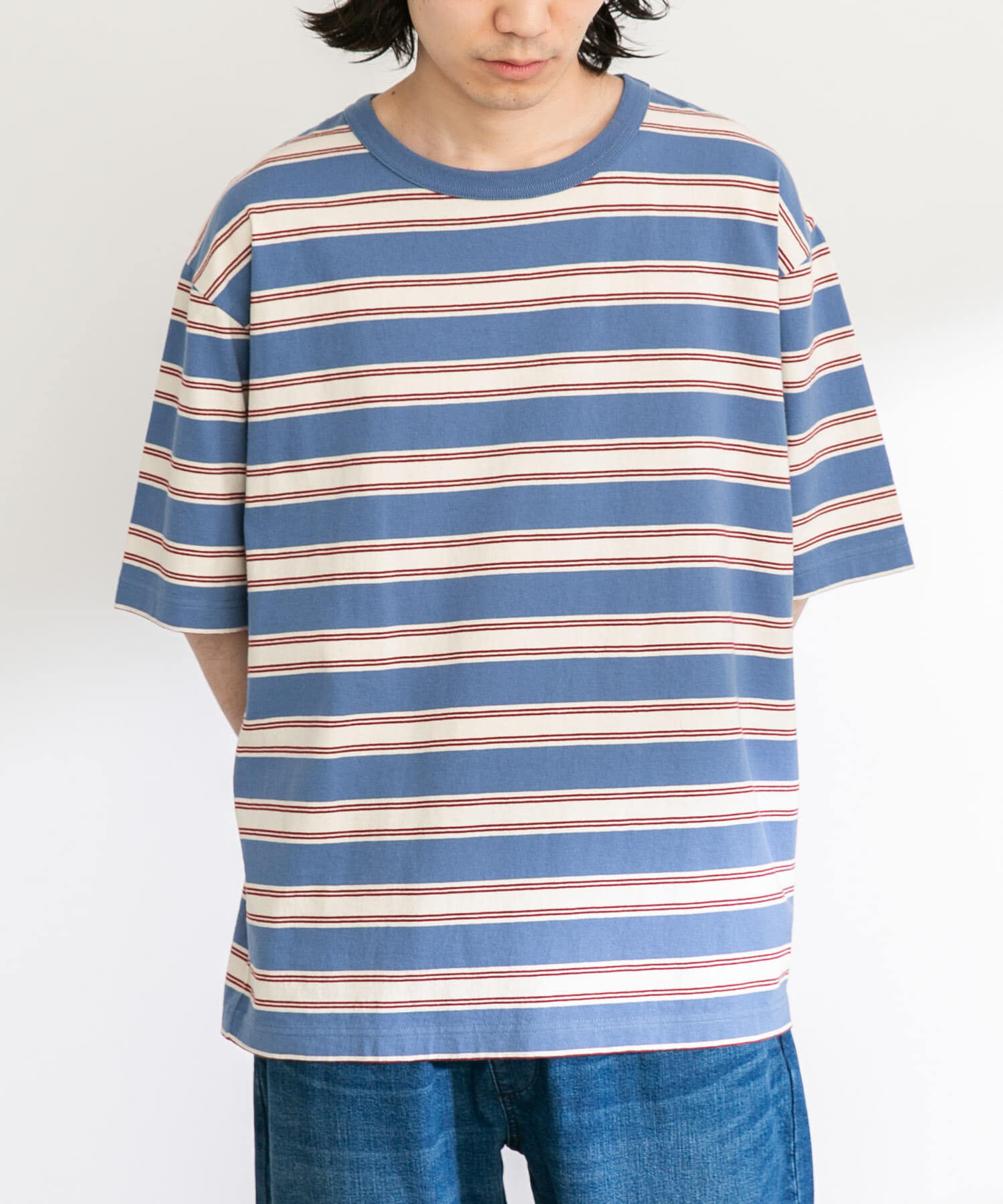 Sonny Label 「レトロボーダーハーフスリーブTEE」|Tシャツ・カットソー|