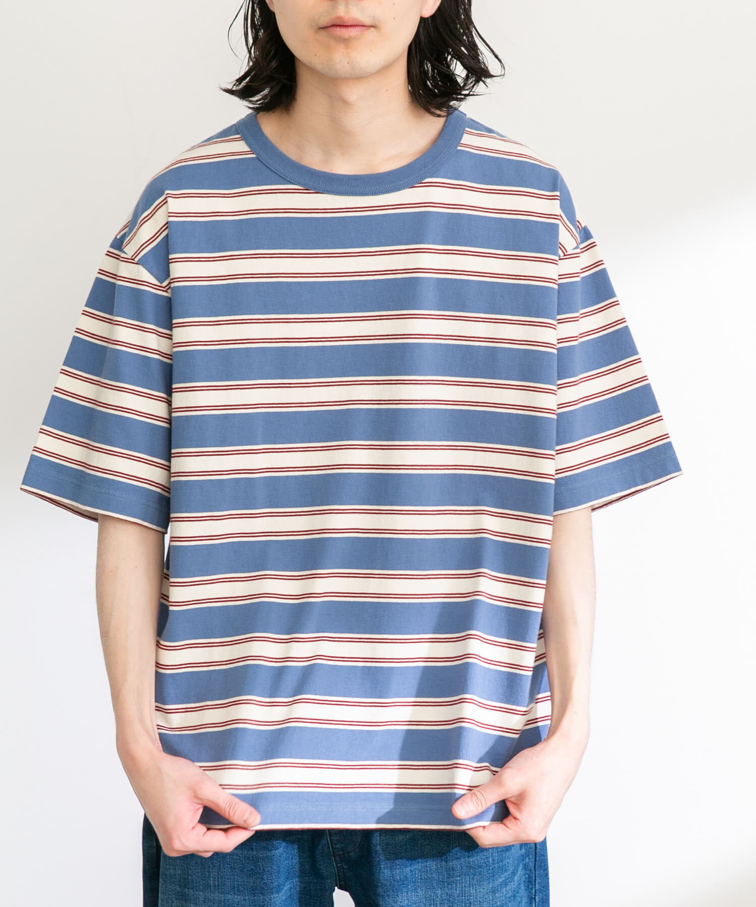 Sonny Label 「レトロボーダーハーフスリーブTEE」|Tシャツ・カットソー|