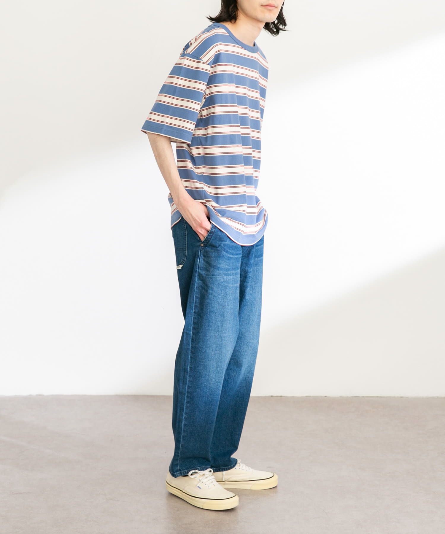 Sonny Label 「レトロボーダーハーフスリーブTEE」|Tシャツ・カットソー|