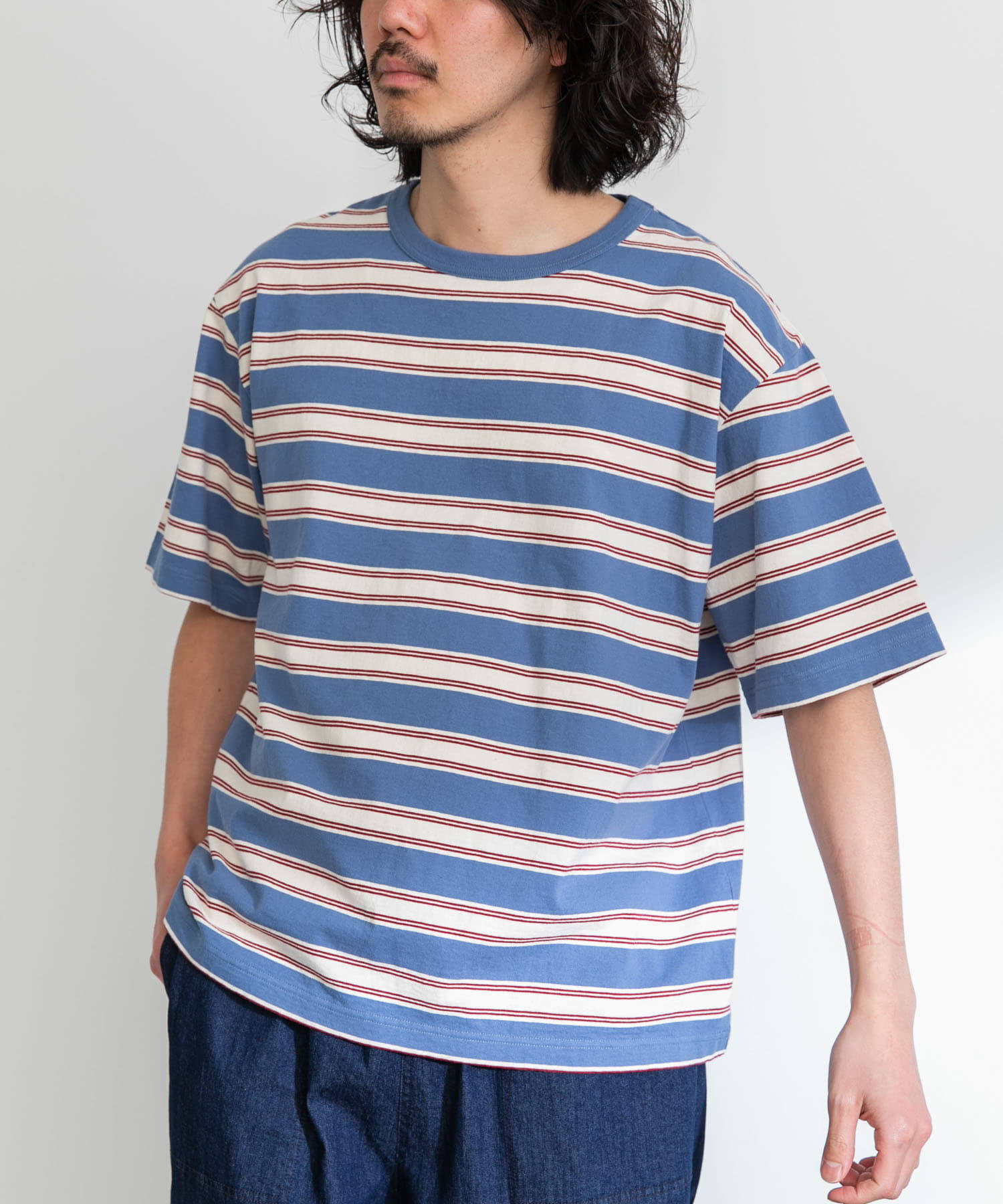 Sonny Label 「レトロボーダーハーフスリーブTEE」|Tシャツ・カットソー|