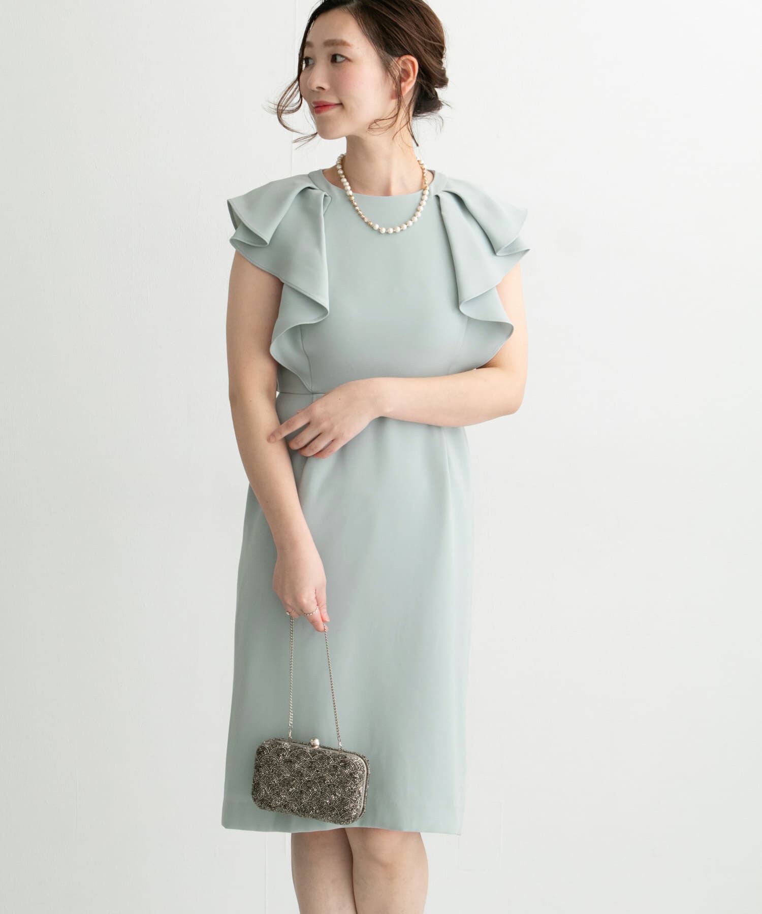 URBAN RESEARCH ROSSO「変形フリルコクーンドレス」|ワンピース|