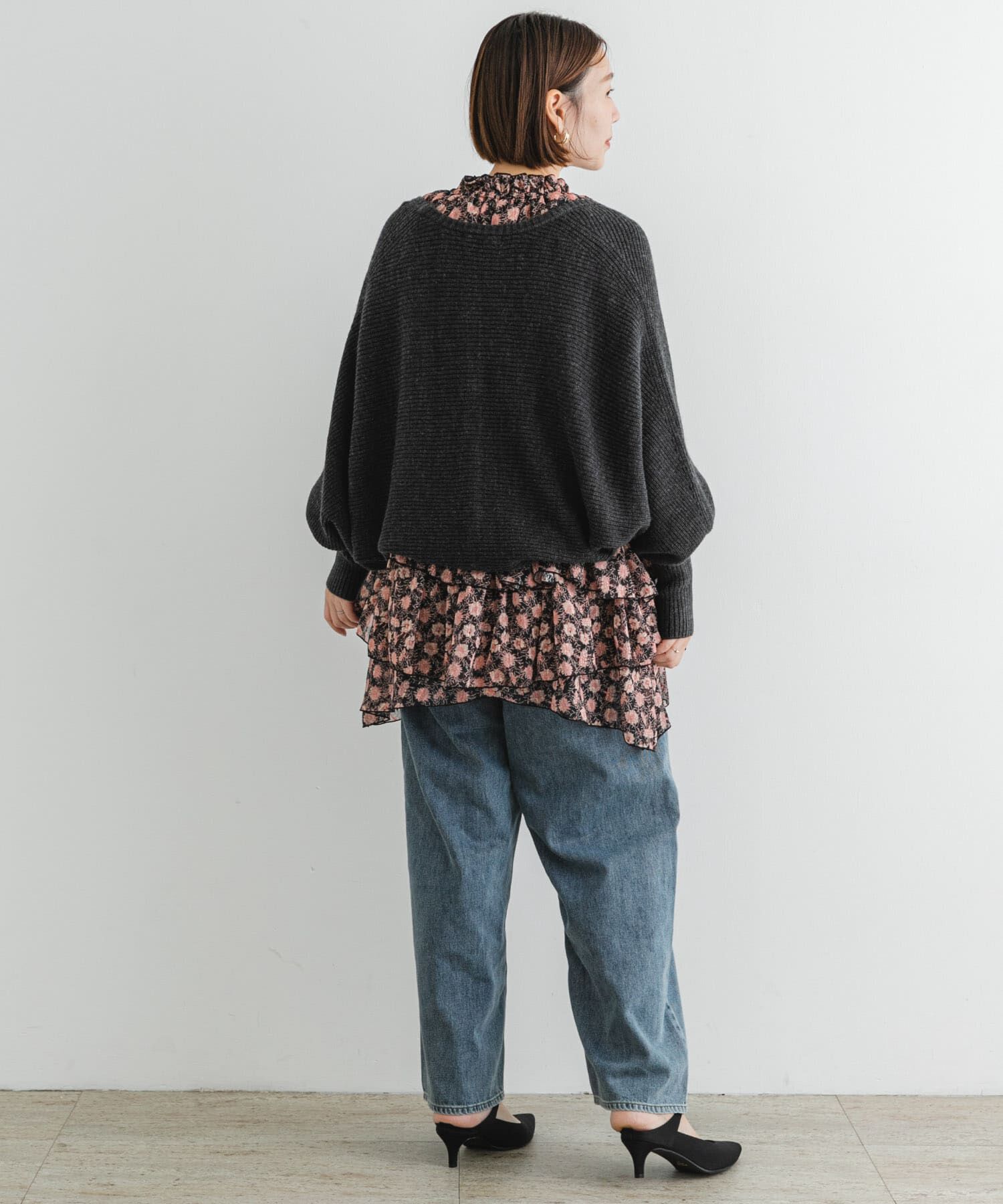 URBAN RESEARCH ROSSO「F by ROSSO　フラワープリントティアードミニワンピース」|ワンピース|