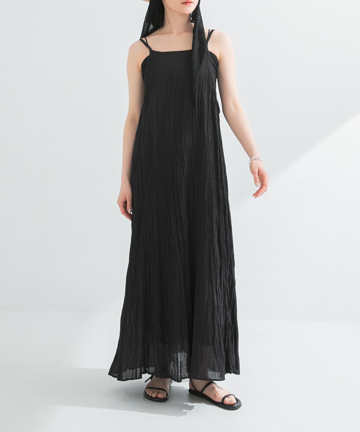 URBAN RESEARCH「コットンクリンクルキャミワンピース」|ワンピース|