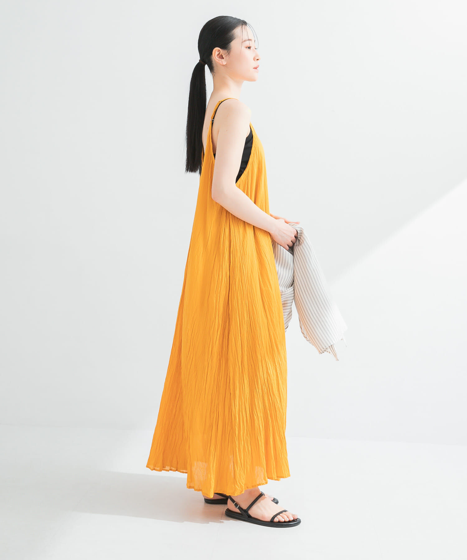 URBAN RESEARCH「コットンクリンクルキャミワンピース」|ワンピース|