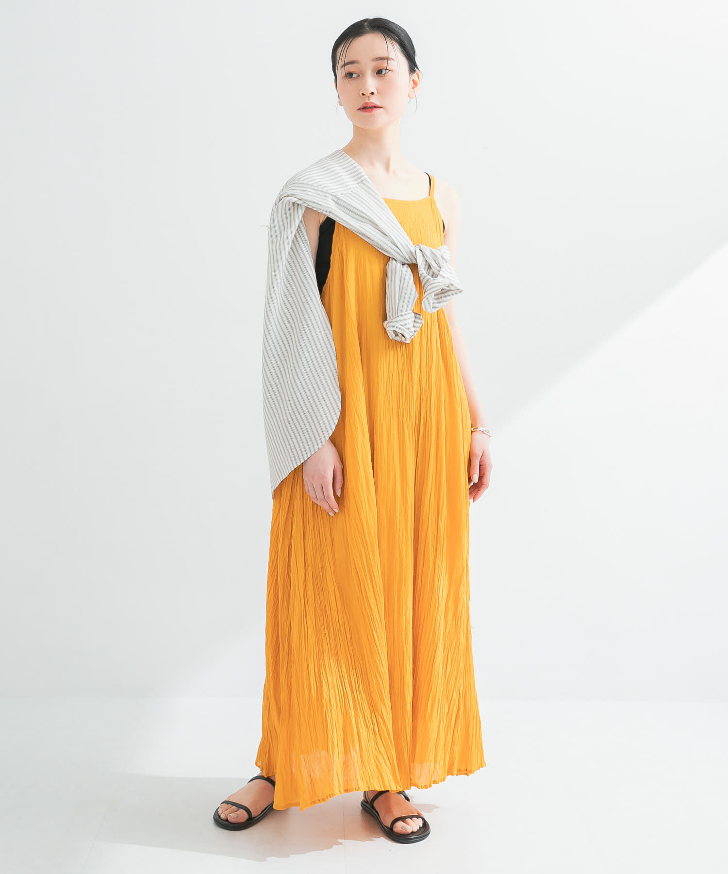 URBAN RESEARCH「コットンクリンクルキャミワンピース」|ワンピース|