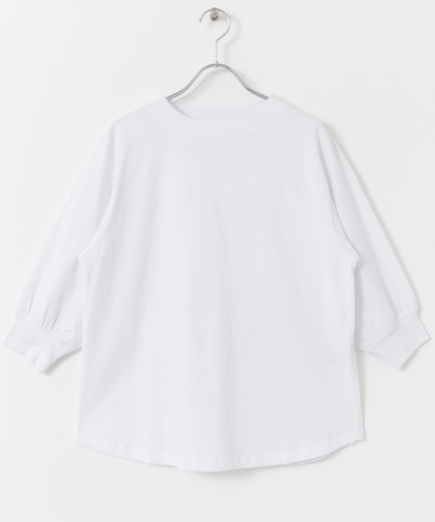 URBAN RESEARCH DOORS「FORK&SPOON　ハイツイストコットンギャザースリーブTシャツ」|Tシャツ・カットソー|