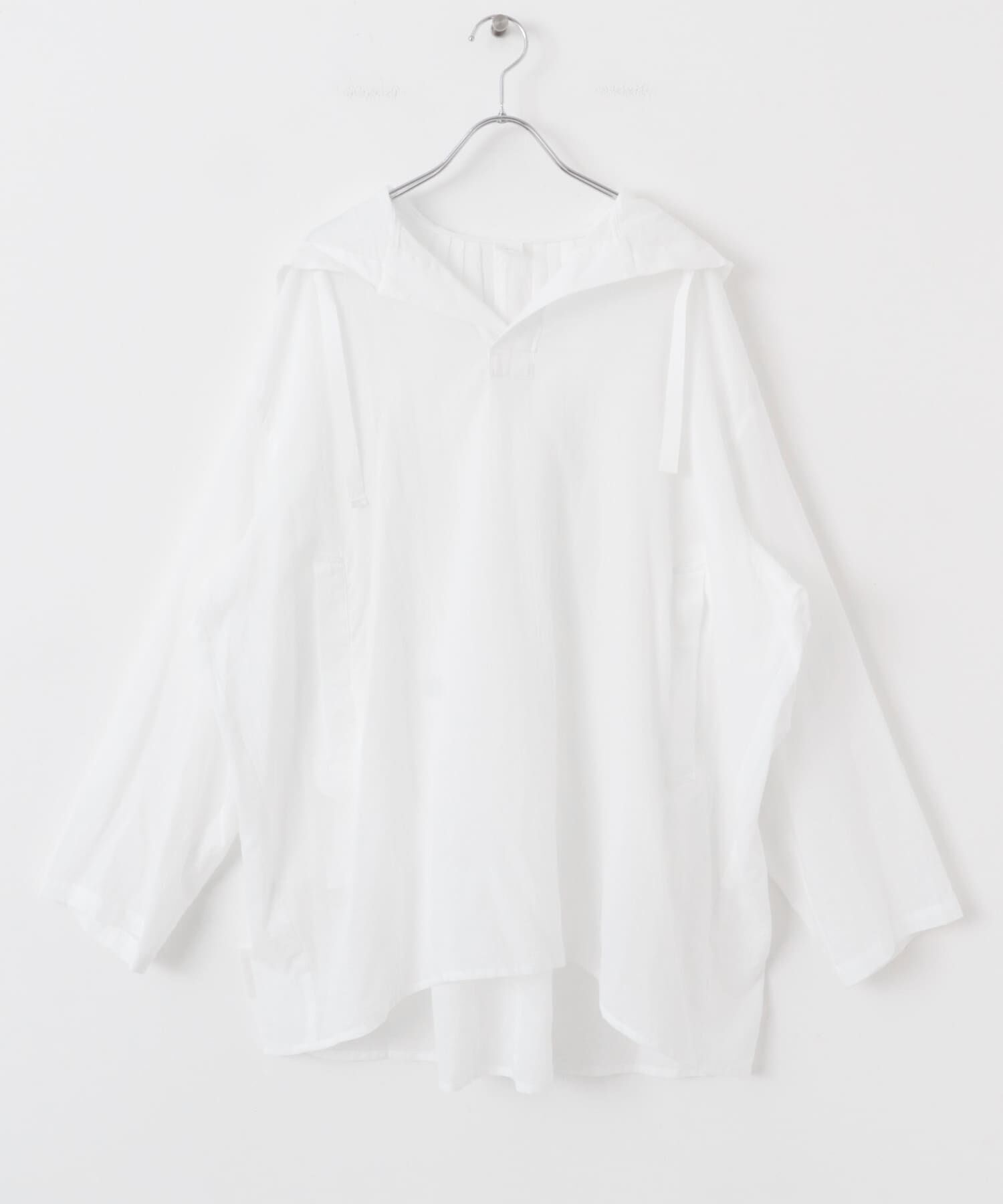 かぐれ「シアーフーディチュニック」|シャツ・ブラウス|