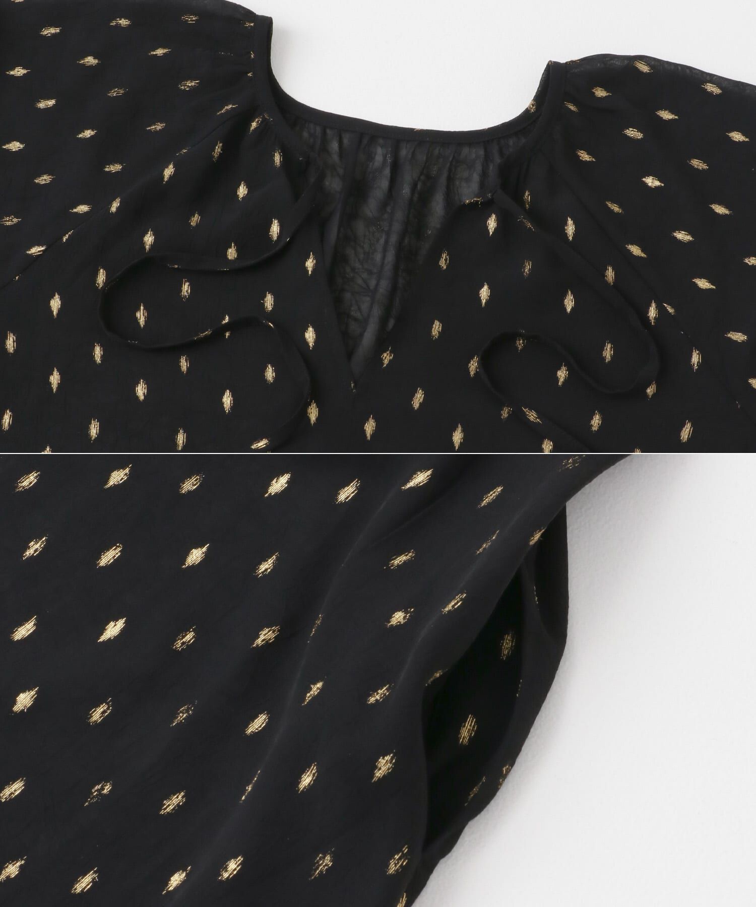 URBAN RESEARCH ROSSO「ラメシアーデザインスリーブロングワンピース」|ワンピース|