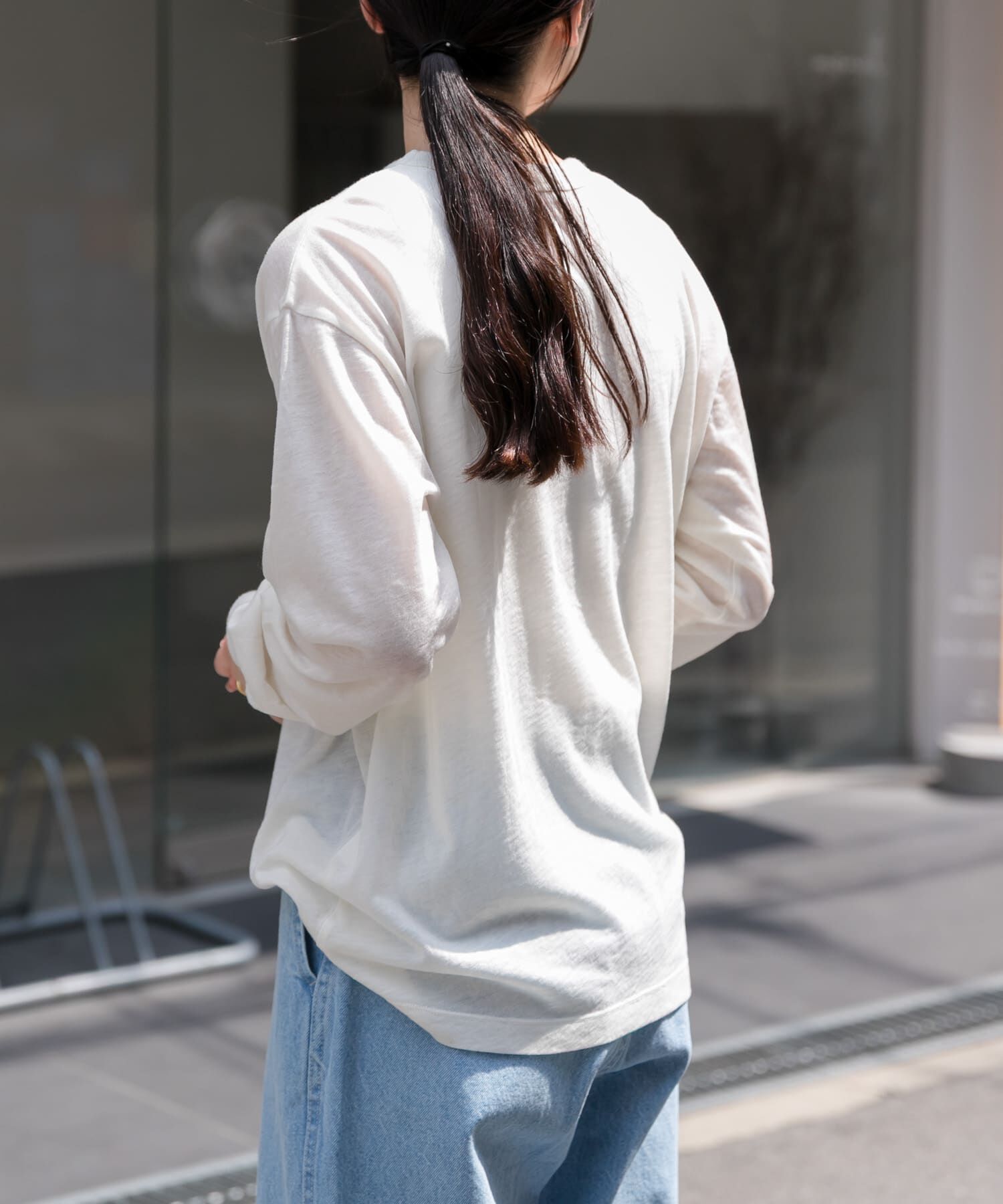 URBAN RESEARCH DOORS「FORK&SPOON　ウール混クルーネックカットソー」|Tシャツ・カットソー|